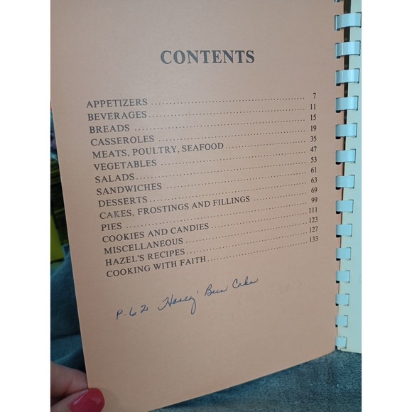 Calvary Baptist Church Cookbook Spartanburg, South Carolina Vintage 1984 Spiral - Picture 2 of 16